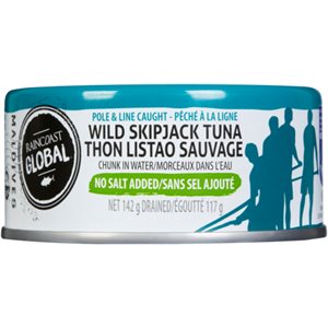 Raincoast Global Maldives Thon Listao Sauvage sans Sel Ajouté 142 g