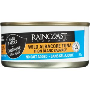 Raincoast Trading Wild Albacore Tuna No Salt Added 150 g 