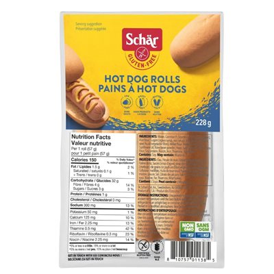 Schar Pains Hot Dogs 4Pk Schar Pains Hot Dogs 4Pk