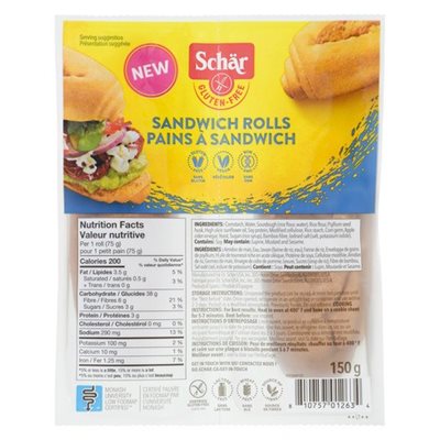 Schar Pains sandwich sans gluten 150g