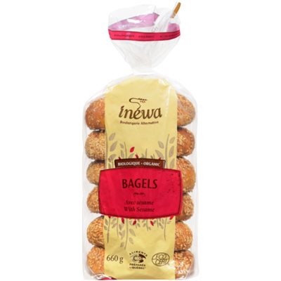 Inéwa Boulangerie Alternative Bagels avec Sésame Biologique 660 g