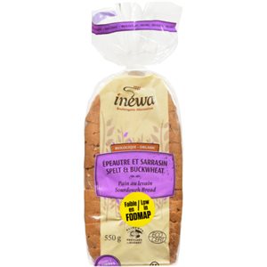 Inewa Organic Sourdough Bread Spelt & Buckwheat 550g