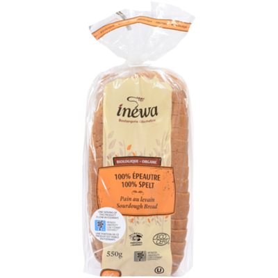 Inewa Organic Sourdough Bread 100% Spelt 550g