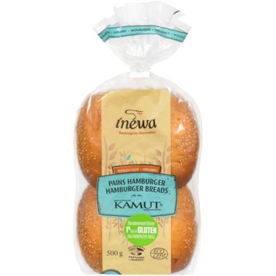 Inewa Organic Hamburger Bread Kamut Khorasan 500g