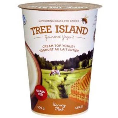 Tree Island Yogurt Cream Top Honey 3.5% Mf 500G