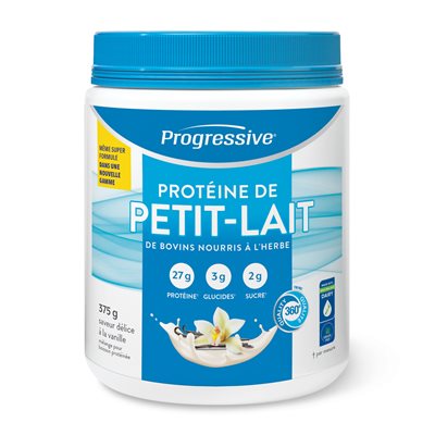 Progressive Protéines lactosérum nourri à l'herbe Délice vanille