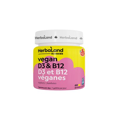 Herbaland D3 et B12 Végétalien 60jjb