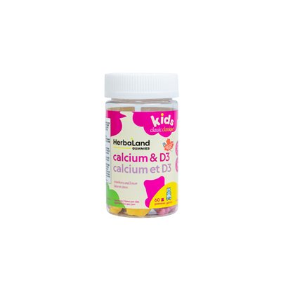 Herbaland Kids Classique Calcium et D3 60ct