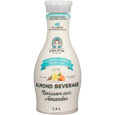 Califia Farms Boisson aux Amandes Unsweetened Vanilla 1.4 L