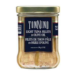 Tonnino Light Tuna Fillets in Olive Oil 190g