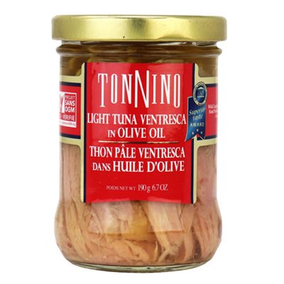 Tonnino Light Tuna Fillets Ventresca in Olive Oil 190g