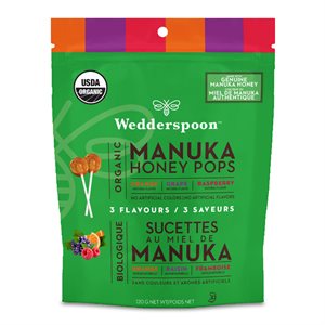 Wedderspoon Org Manuka Honey Pops Variety Pack 120G