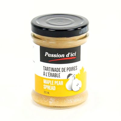 Passion d'ici Tartinade de poires à l'érable