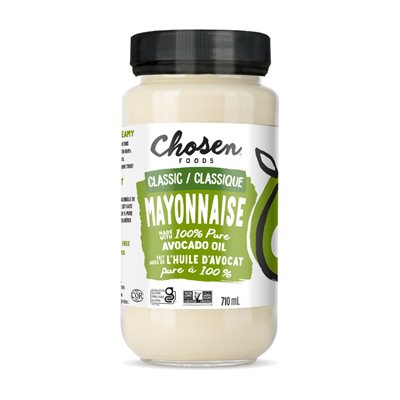 Chosen Foods Mayonnaise classique à base d'huile d'avocat Chosen Foods Mayonnaise classique à base d'huile d'avocat