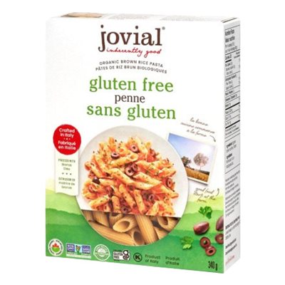 Jovial Penne Riz Brun bio