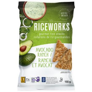 Riceworks Avocado Ranch Gourmet Rice Snacks 155g
