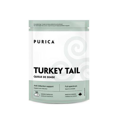 Purica Turkey Tail Organic 400Mg 30v-caps