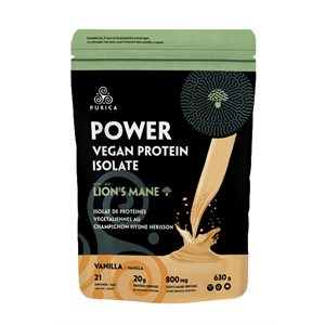 Purica Lions Mane Power Vegan Protein Vanilla 630g