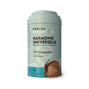 Purica ZENSATIONS Organic Micronized 8 Mushrooms & Ashwagandha Cacao mix 1470mg / serving 150g