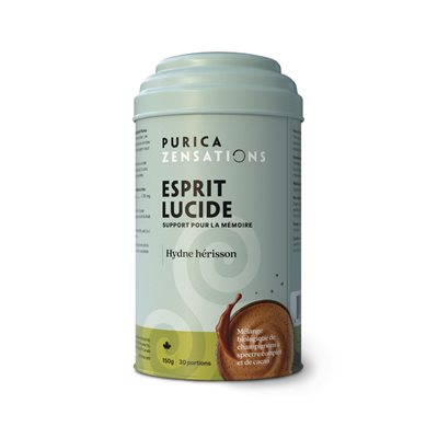 Purica Mélange de cacao avec champignons micronisés biologiques Lion's Mane 1600mg / portion 150g