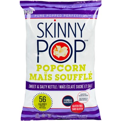 Skinny Pop Mais Soufflé Sucré et Salé 150 g