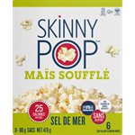 Skinny Pop Sea Salt Microwave Popcorn 476G