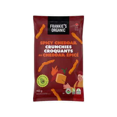 Frankie's Organic Croquants Au Cheddar Épicés Fair Avec De L'Huile D'Avocat 142G