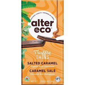 Alter Eco Salted Caramel Truffle Thins Dark Chocolate 84g