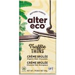 Alter Eco Barre De Chocolat Noir Bio À La Crème Brûlée Et Aux Truffes Fines 84 G