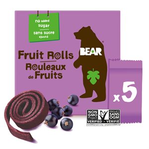 Bear Fruit Rolls Blackcurrant 100g