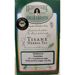 Herboristerie Desjardins Tisane De Pissenlit Format Boni Tau 25+5 Sachets