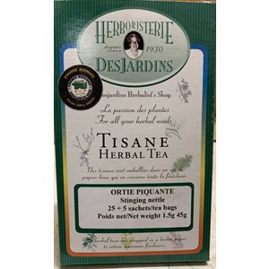 Herboristerie Desjardins Tisane D'Ortie Format Boni Tau 25+5 Sachets