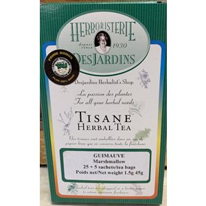 Herboristerie Desjardins Tisane De Guimauve Format Boni Tau 25+5 Sachets