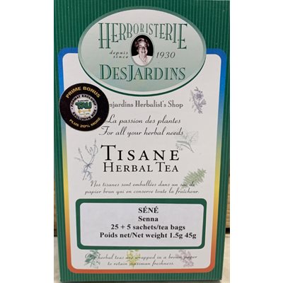 Herboristerie Desjardins Tisane De Séné Format Boni Tau 25+5 Sachets