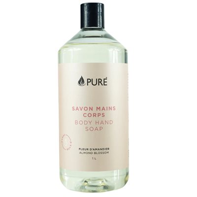 Pure Savon Mains & Corps Fleur d'Amandier 1L