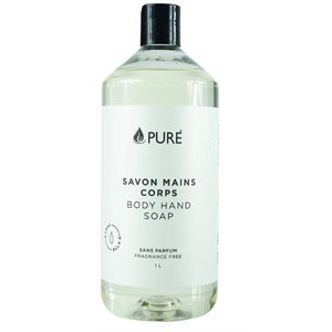 Pure Body and Hand Fragrance Free Soap 1L 1L