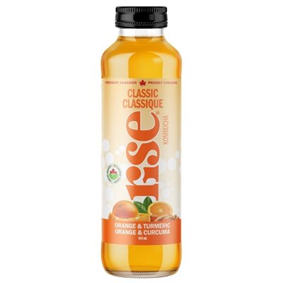 Rise Kombucha Bio Orange Et Curcuma 414ml