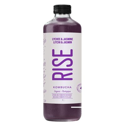 Rise Kombucha Organic Litchi and Jasmine 1L 