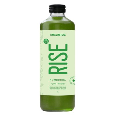 Rise Organic Lime & Matcha Kombucha 1L 