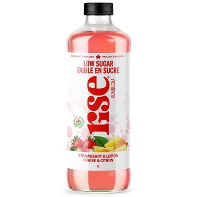Rise Kombucha Strawberry & Lemon 1L
