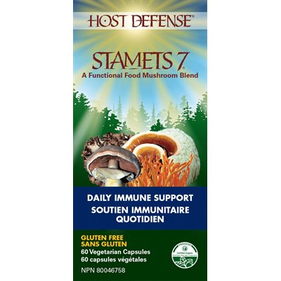 Host Defense Stamets 7 Support Immunitaire Quotidien 60 Capsules