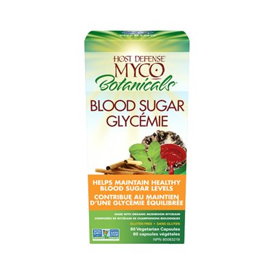 Host Defense MycoBotanicals Glycémie 60 Capsules