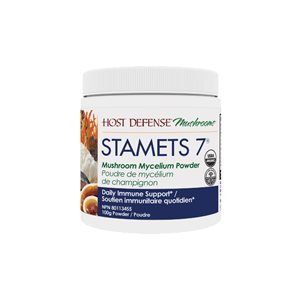 Host Defense Stamets 7 Mushroom Mycelium Powder 100g