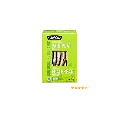 Organic Flatbread Crackers Rosemary 142G