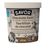 Savor Créme glacée Tourbillon de chocolat