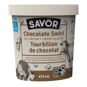 Savor Chocolate swirl ice cream 473ml