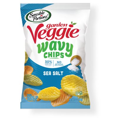 Sensible Portions Veggie Wavy Chips Sea Salt 142g