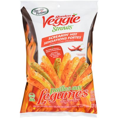 Sensible Portions Veggie Straws Screamin Hot 120g