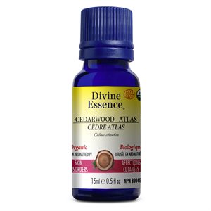 Divine Essence Essential Oil Cedarwood - Atlas Organic 15 ml 15 ml e