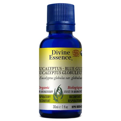 Divine Essence Eucalyptus Blue Gum Organic Essential Oil 30ml